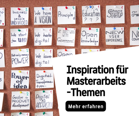Alt-Text: "Ein ansprechender Teaser, der eine Auswahl an inspirierenden Masterarbeitsthemen im Bereich Human Resource Management an der HTW Berlin präsentiert